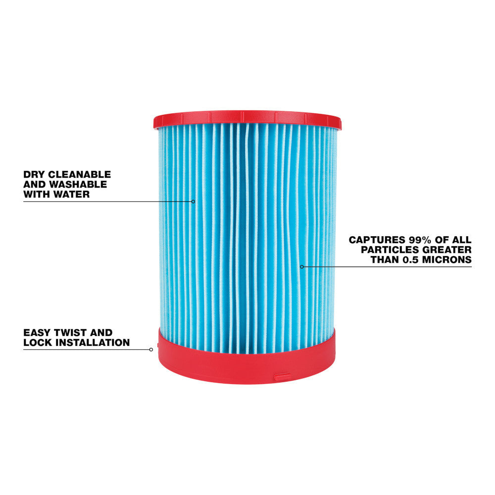 Milwaukee 49-90-1978 Large Wet/Dry Vacuum High-Efficiency Filter