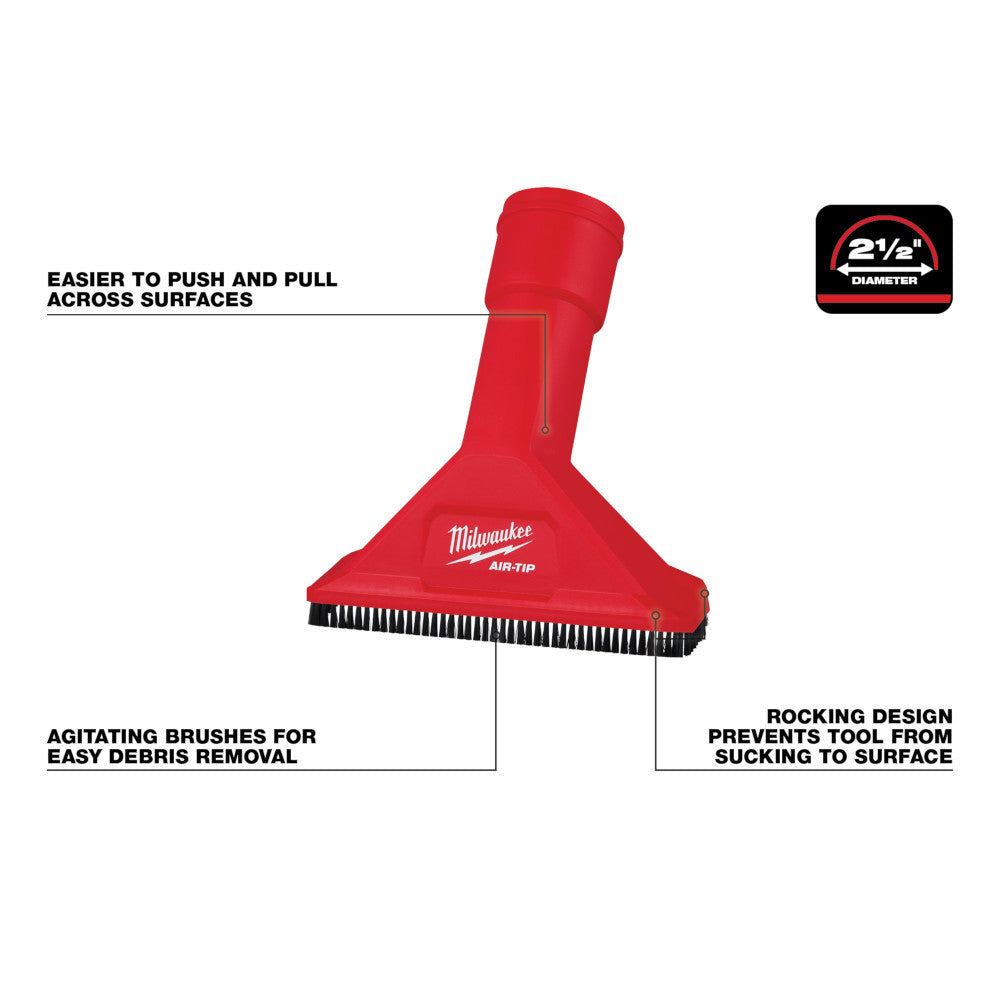 Milwaukee 49-90-2039 AIR-TIP 2-1/2 Inch Rocking Utility Nozzle with Brushes