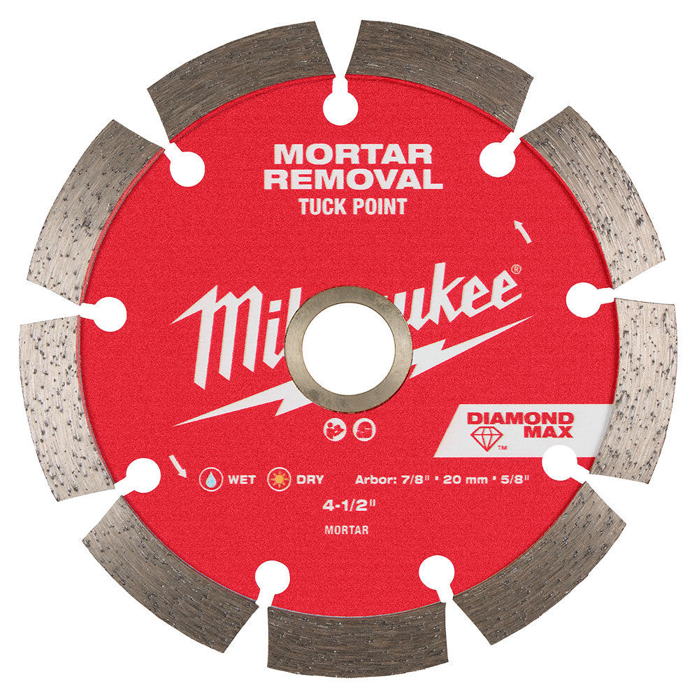 Milwaukee DIAMOND MAX 4-1/2in Tuck Point Diamond Blade