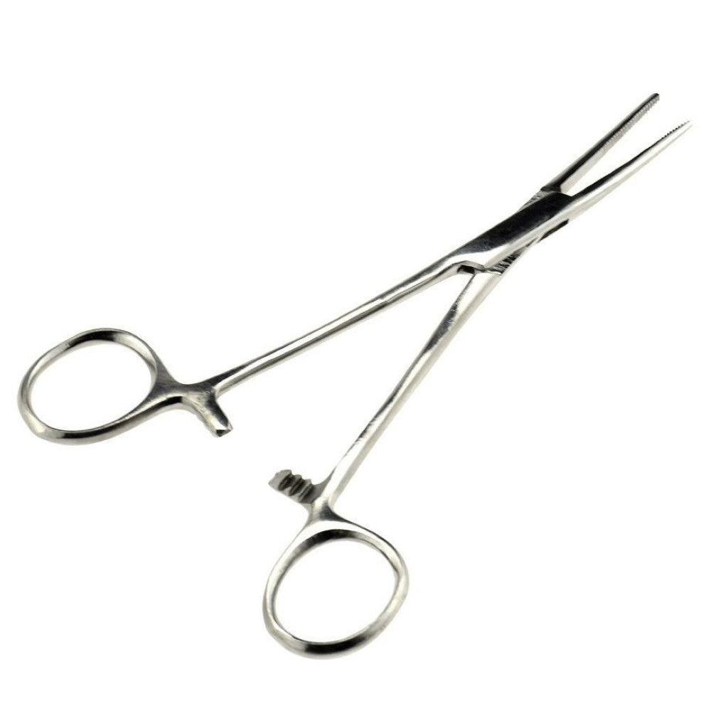 Sona 5.5in Self-Locking Straight Stainless Steel Forceps