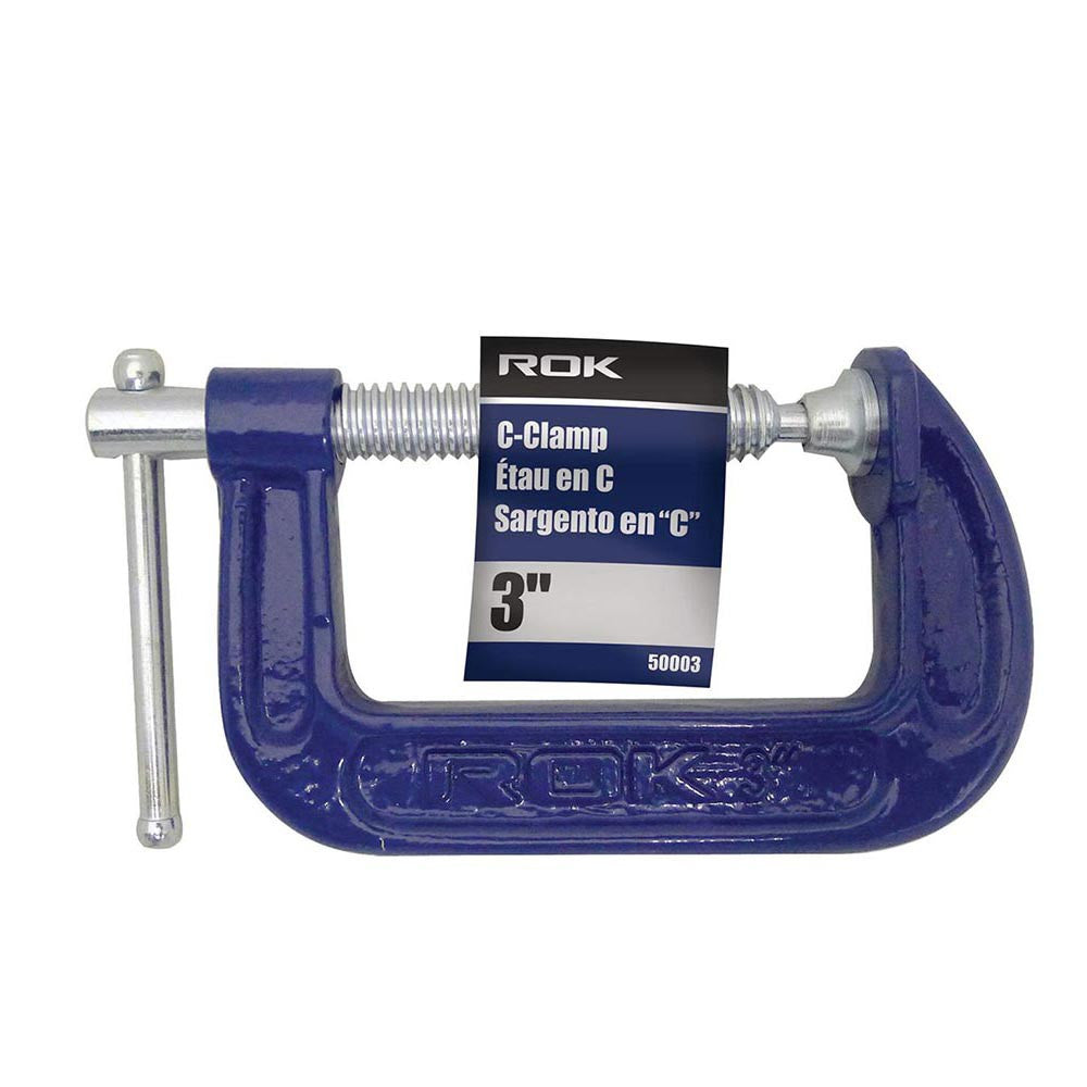 ROK 50003 3 inch x 2 inch C-Clamp