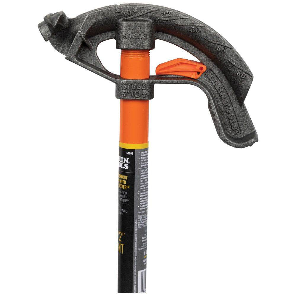 Klein Tools 51604 Iron Conduit Bender Full Assembly - 3/4 inch EMT with Angle Setter