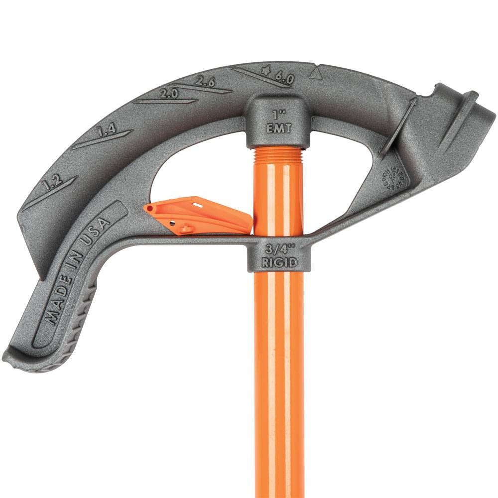 Klein Tools 51605 Iron Conduit Bender Full Assembly - 1 inch EMT with Angle Setter