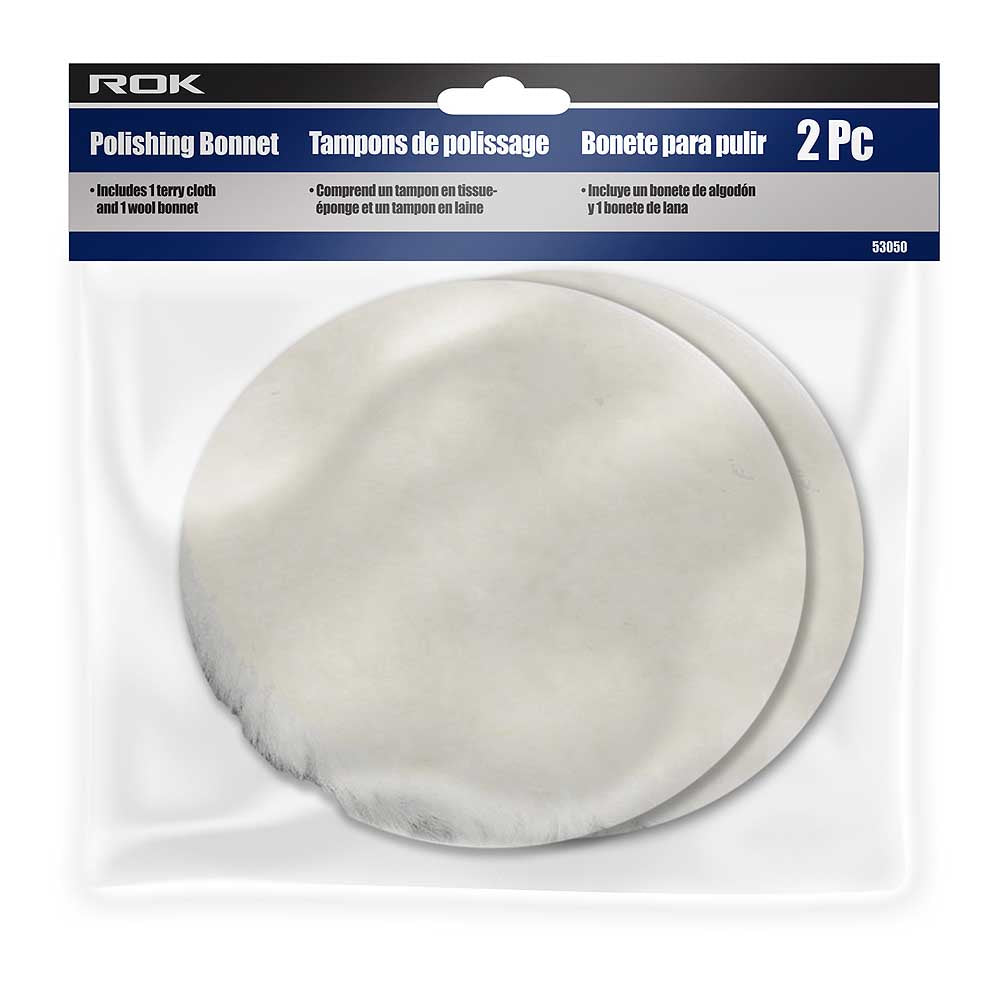 ROK 2pc 7in Polishing Bonnet Set