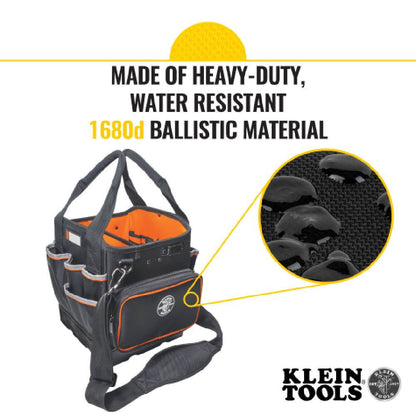 Klein Tools 5541610-14 Tradesman Pro 10 Inch 40-Pocket Tool Tote Bag