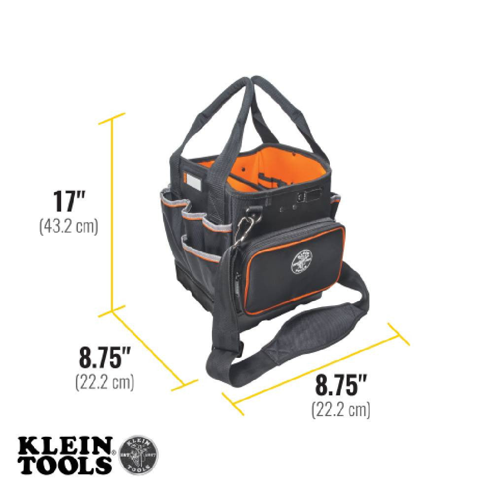 Klein Tools 5541610-14 Tradesman Pro 10 Inch 40-Pocket Tool Tote Bag