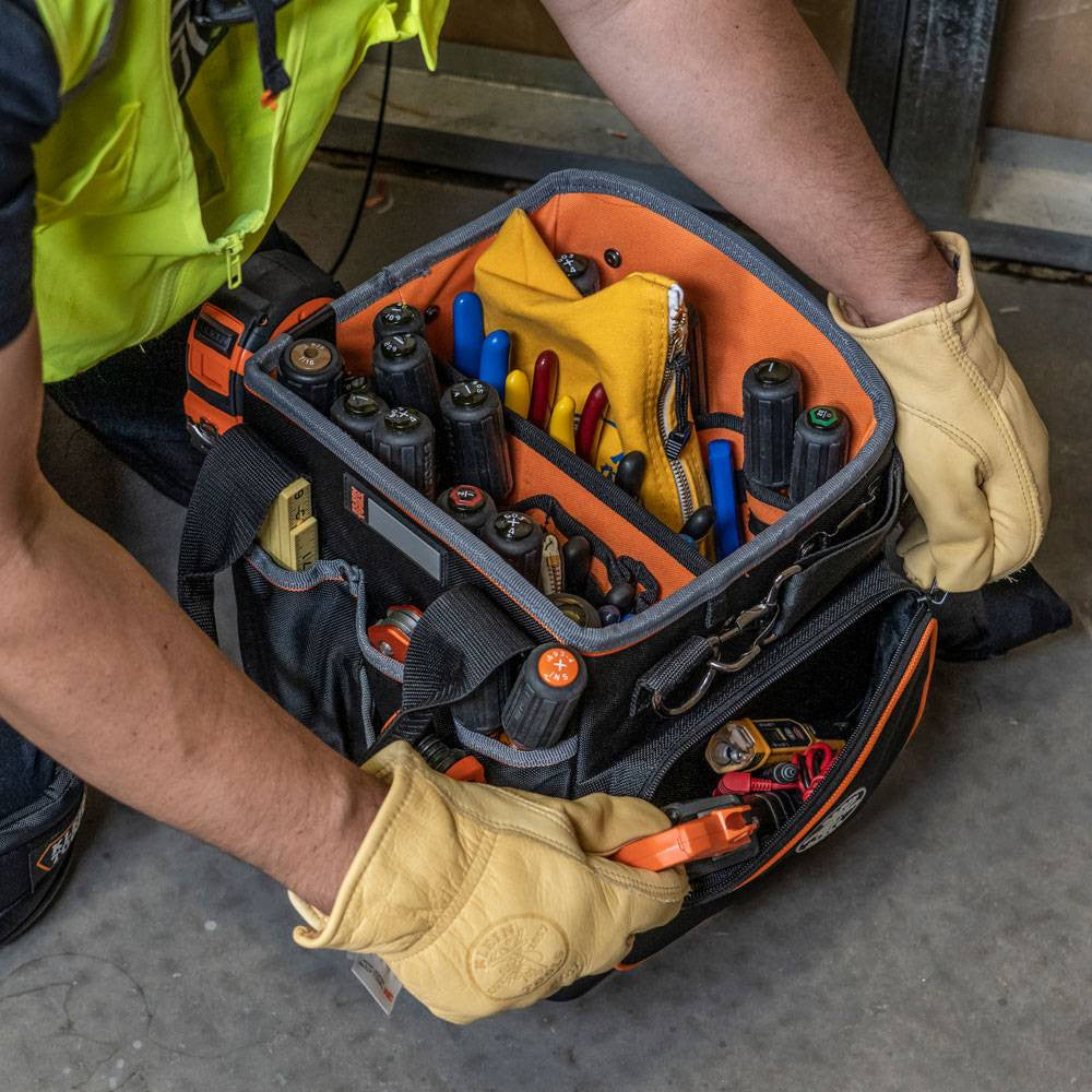 Klein Tools 5541610-14 Tradesman Pro 10 Inch 40-Pocket Tool Tote Bag