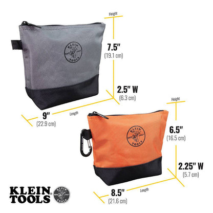 Klein Tools 55470 Stand-Up Zipper Tool Pouches - 2pk