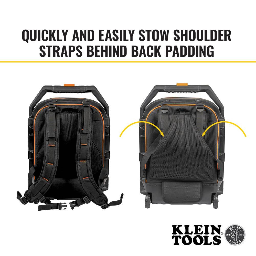 Klein Tools 55604 Tradesman Pro 17 Inch Rolling Tool Backpack