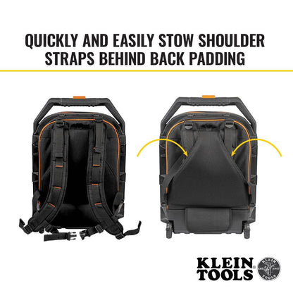 Klein Tools 55604 Tradesman Pro 17 Inch Rolling Tool Backpack
