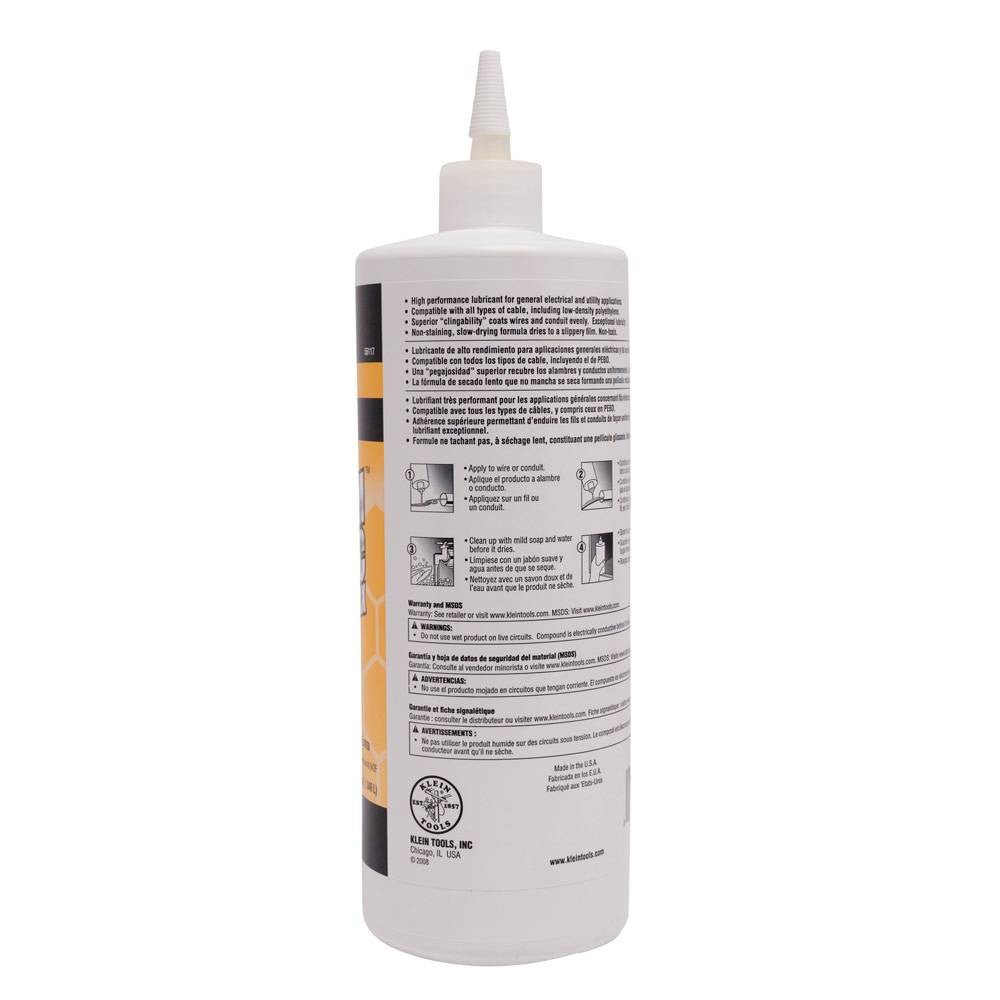 Klein Tools 56117 Premium Synthetic Wax 1 qt. Bottle