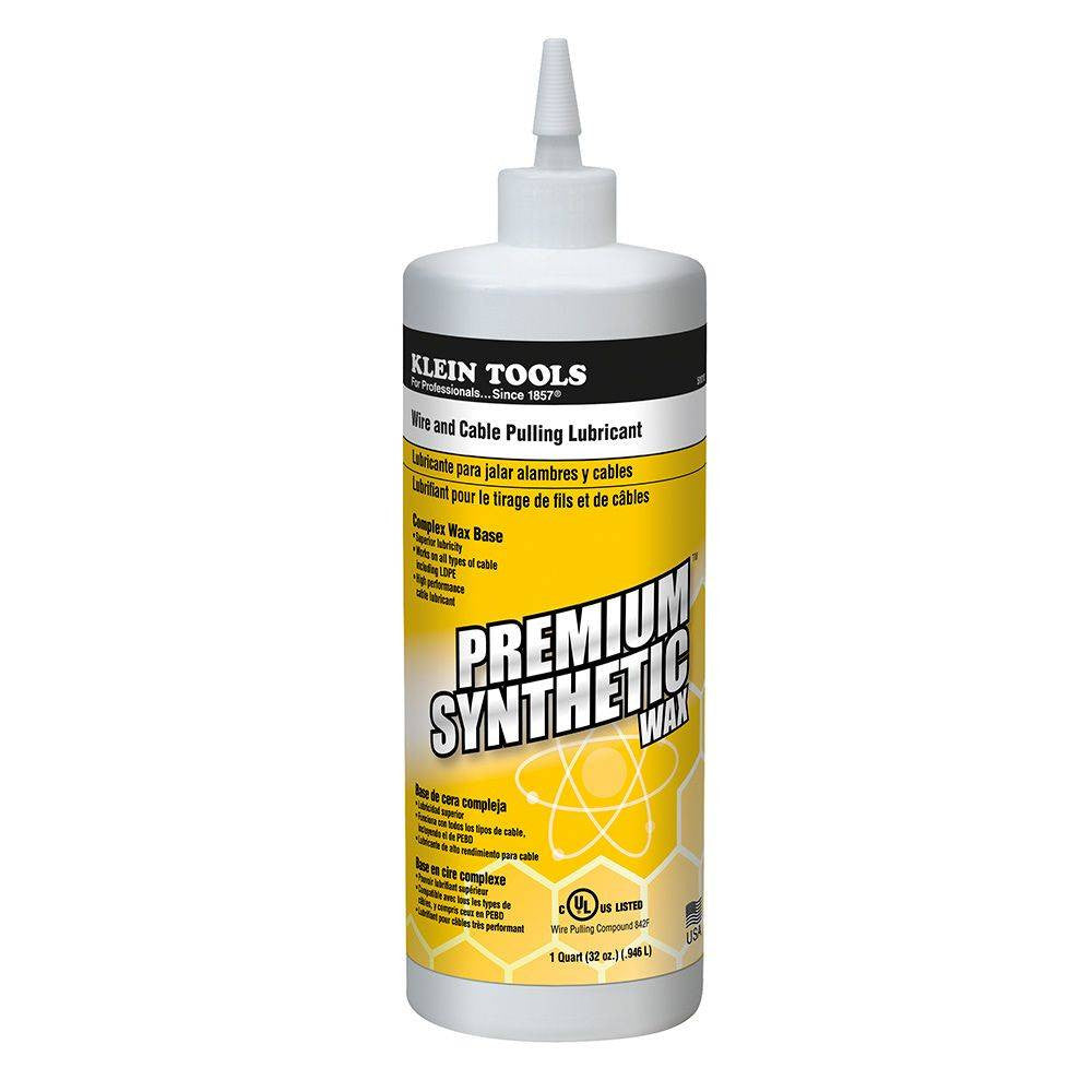 Klein Tools 56117 Premium Synthetic Wax 1 qt. Bottle