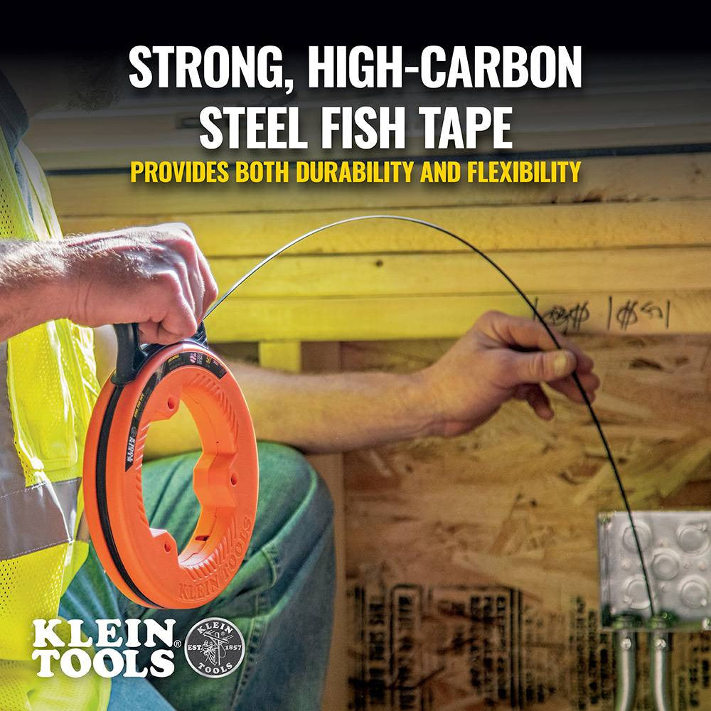 Klein Tools 56331 1/8 inch x 50' Steel Fish Tape