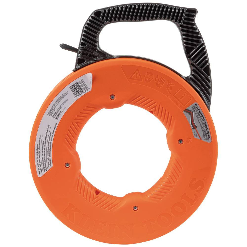 Klein Tools 56383 100' Multi-Groove Fibreglass Fish Tape with Nylon Tip