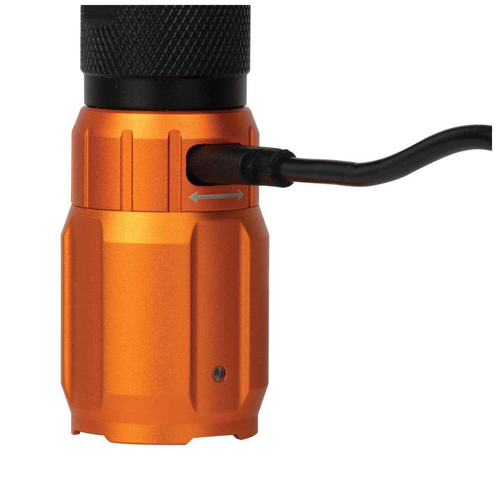 Klein Tools 56413 Rechargeable 2-Color LED 1000 Lumen Flashlight with Holster