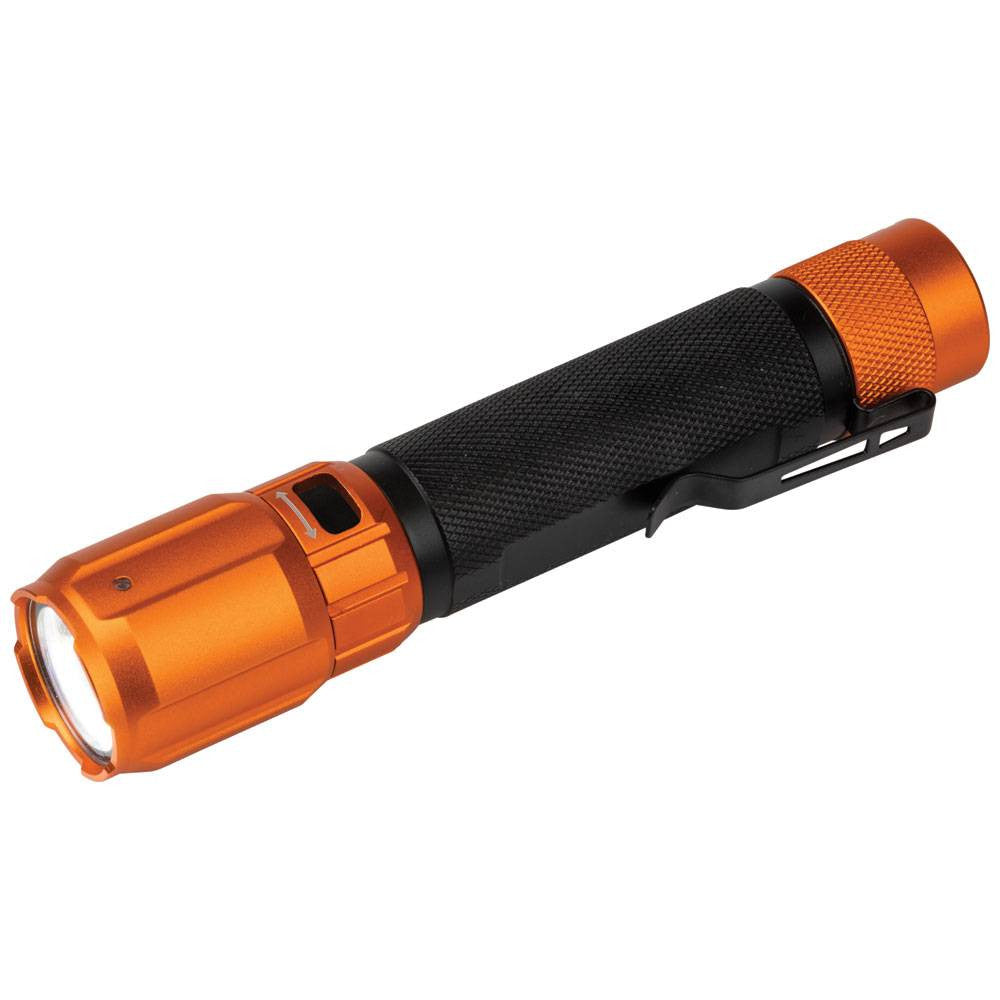 Klein Tools 56413 Rechargeable 2-Color LED 1000 Lumen Flashlight with Holster