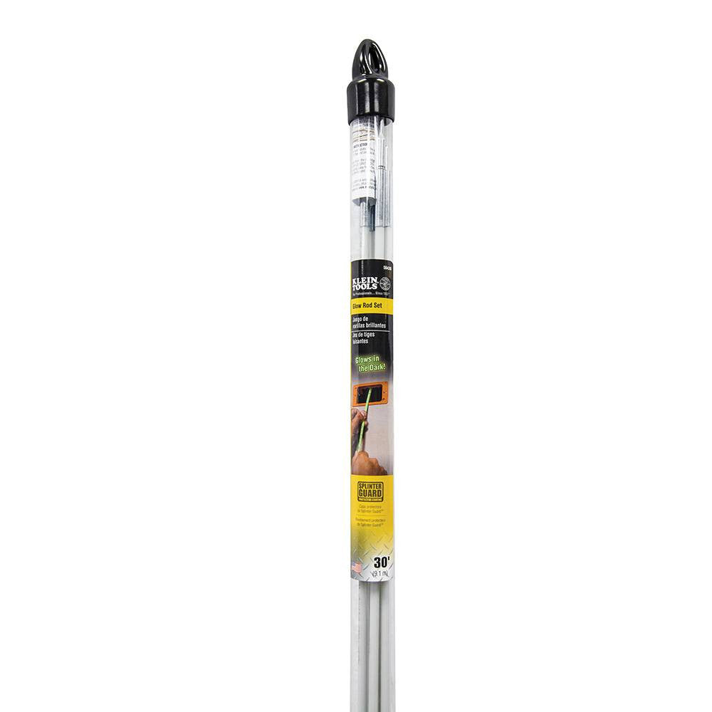 Klein Tools 56430 Splinter Guard 30' Mid-Flex Glow Rod Set