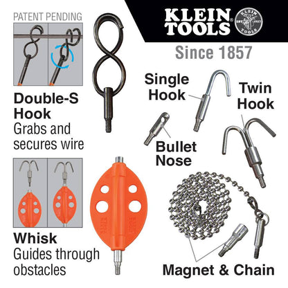 Klein Tools 56511 7pc Fish Rod Attachment Set