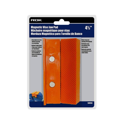 ROK 2pc 4-1/2 Inch Magnetic Vise Jaw Pad Set