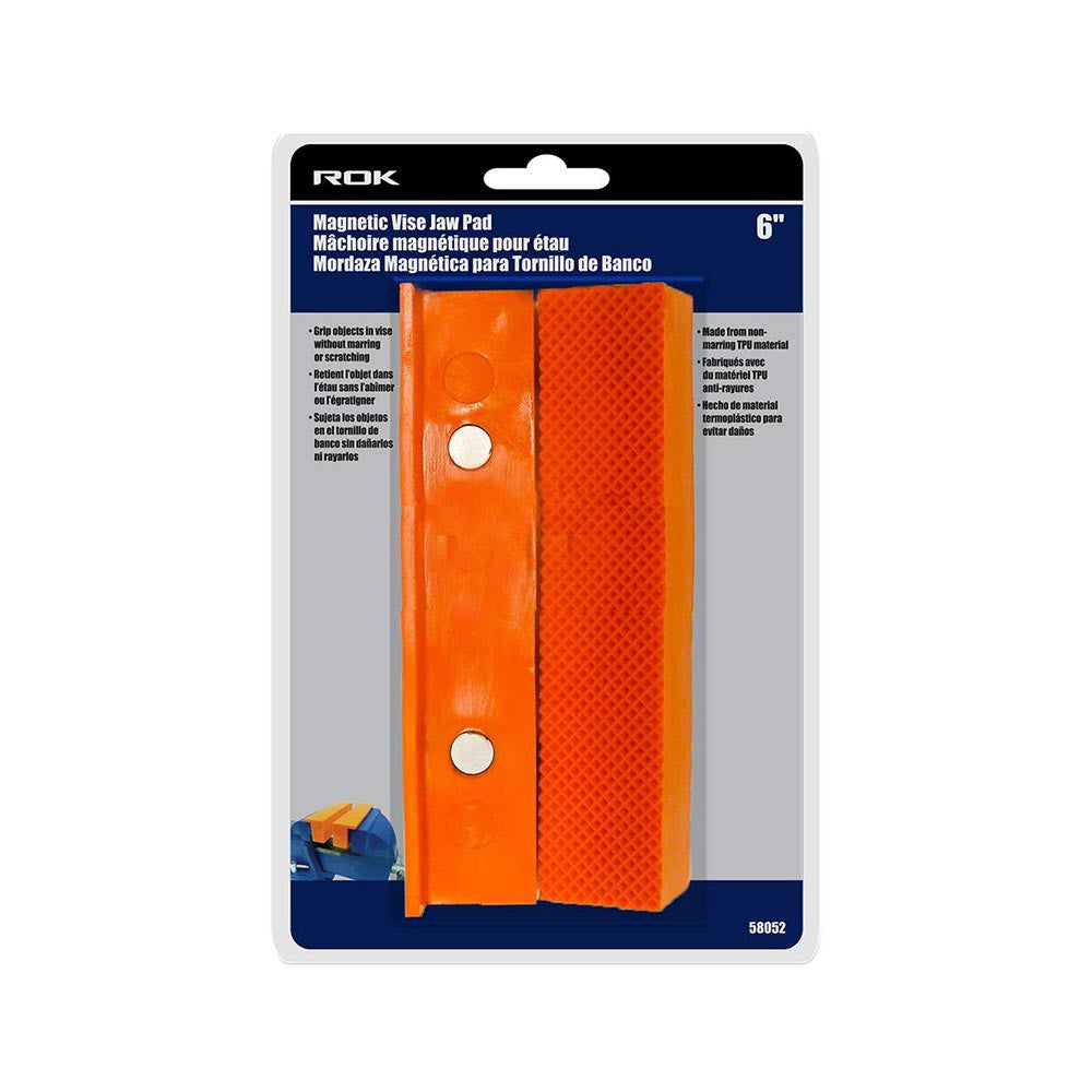 ROK 2pc 6 Inch Magnetic Vise Jaw Pad Set
