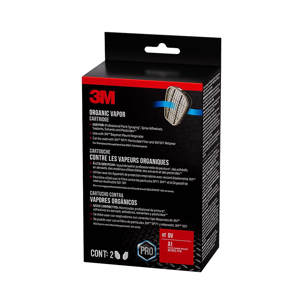 3M 6001 Organic Vapor Cartridge - 2pk
