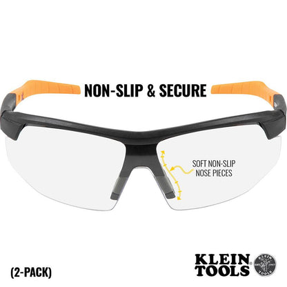 Klein Tools 60171 Clear Lens Standard Safety Glasses - 2pk