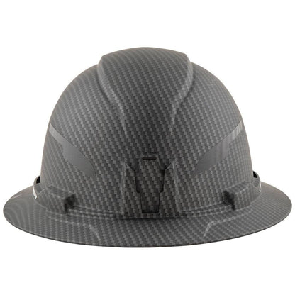 Klein Tools 60345 Black Premium KARBN Pattern Non-Vented Full Brim Hard Hat