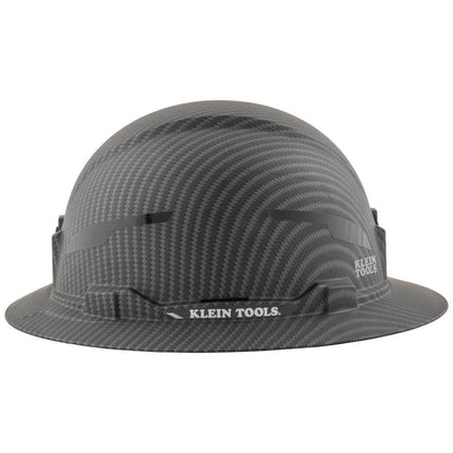 Klein Tools 60345 Black Premium KARBN Pattern Non-Vented Full Brim Hard Hat