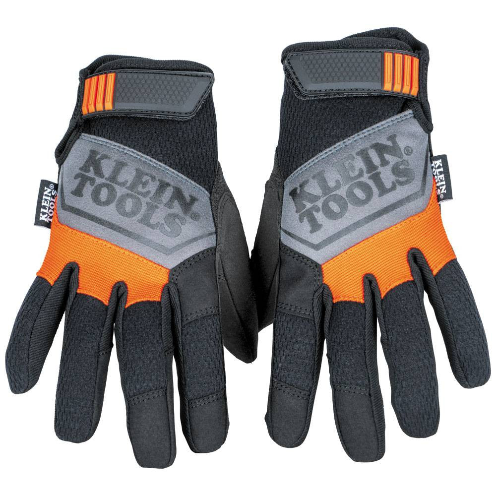 Klein Tools 60596 General-Purpose Utility Gloves - Large showing outside of the gloves