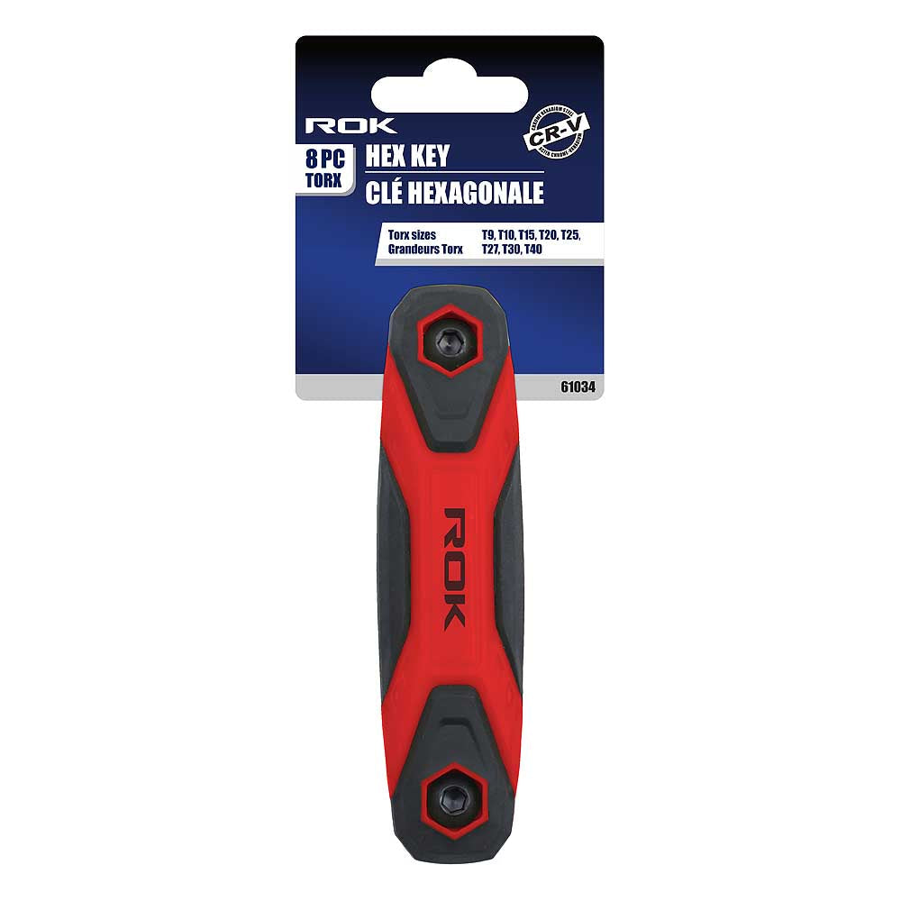 ROK 8pc Folding TORX Hex Key Set