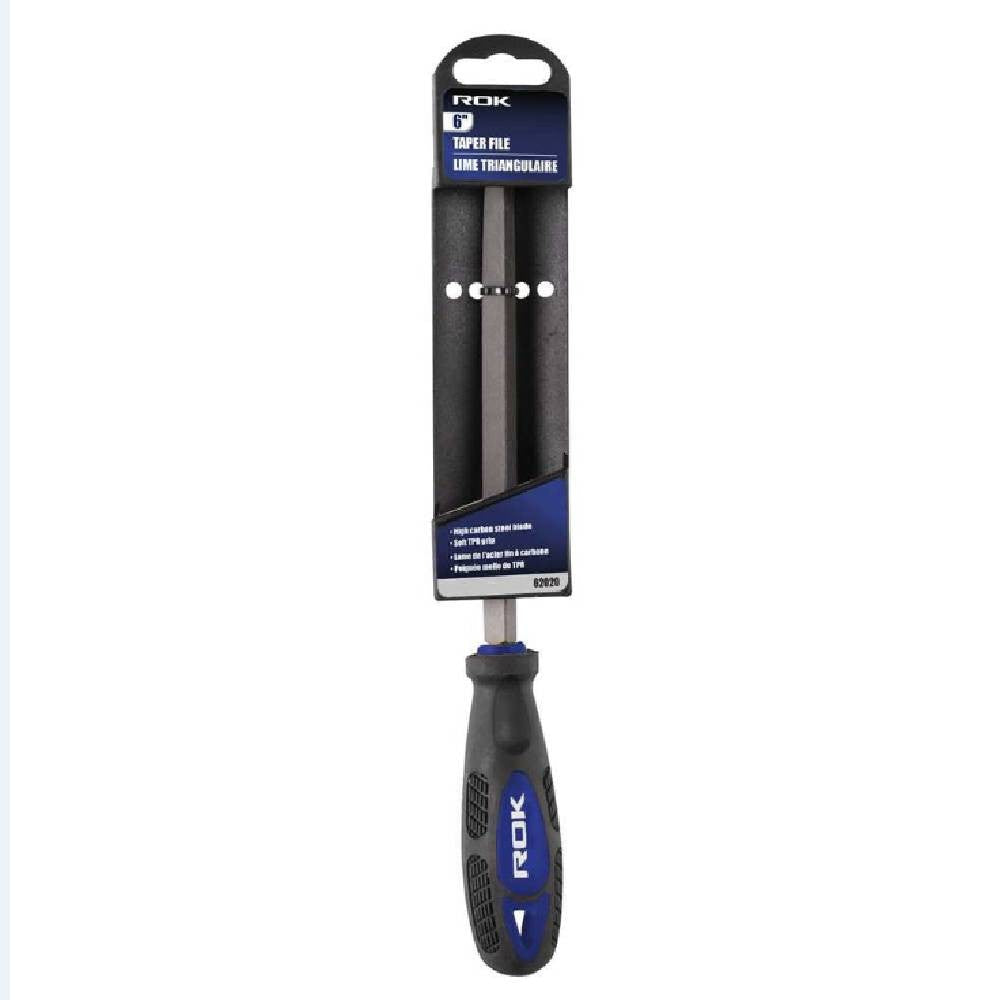 ROK 62022 8in. Tapered File showing in packaging