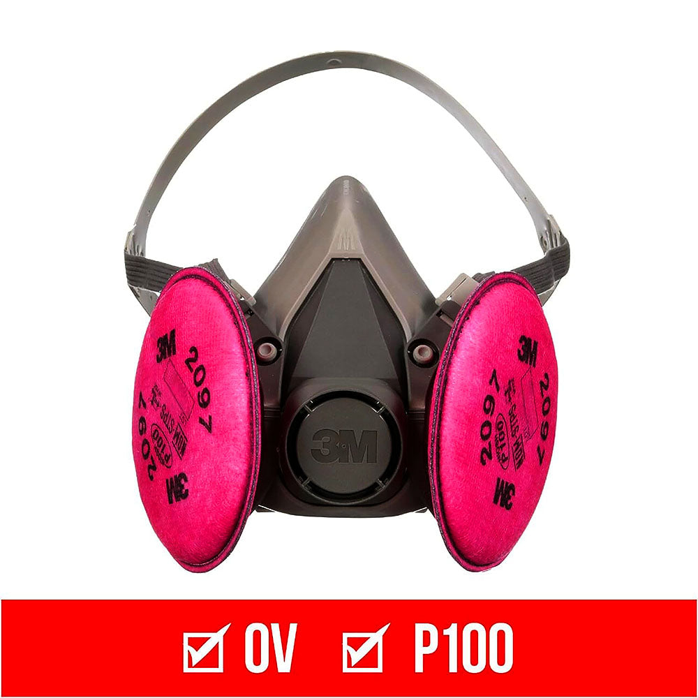 3M 627 Half Facepiece Performance Respirator for Mold & Lead Paint Removal