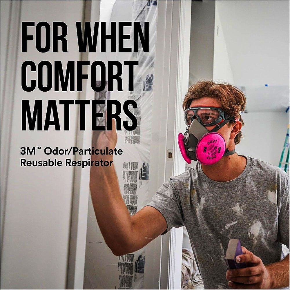 3M 627 Half Facepiece Performance Respirator for Mold & Lead Paint Removal