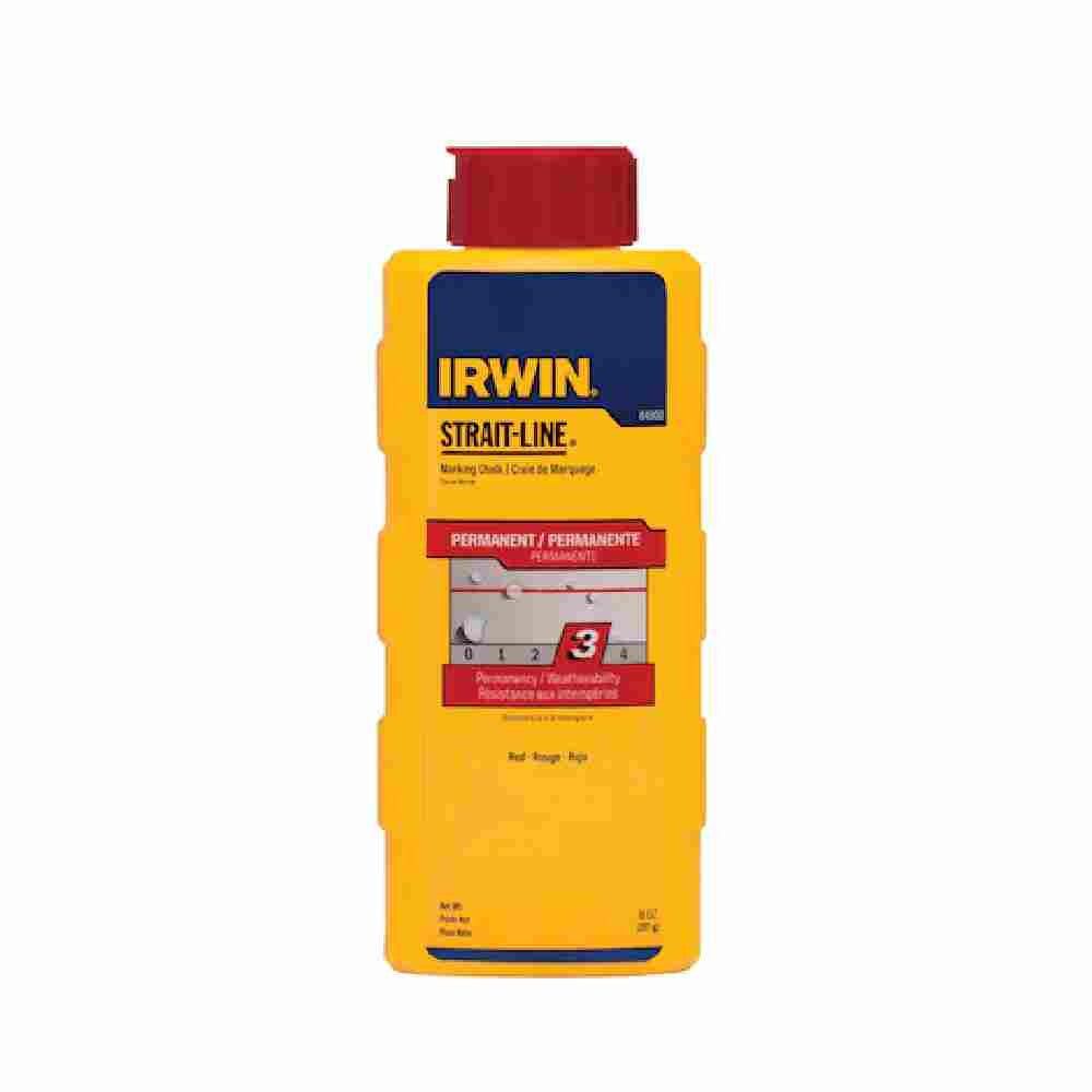 Irwin 64902 Strait-Line 8oz Red Permanent Marking Chalk Refill