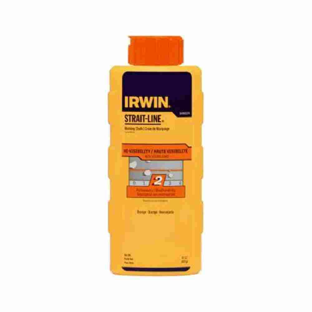 Irwin 64905ZR Strait-Line 8oz Orange Hi-Viz Marking Chalk Refill