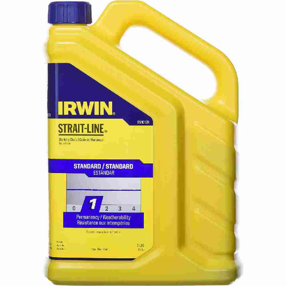 Irwin 65101ZR Strait-Line 5lb Blue Standard Marking Chalk Refill