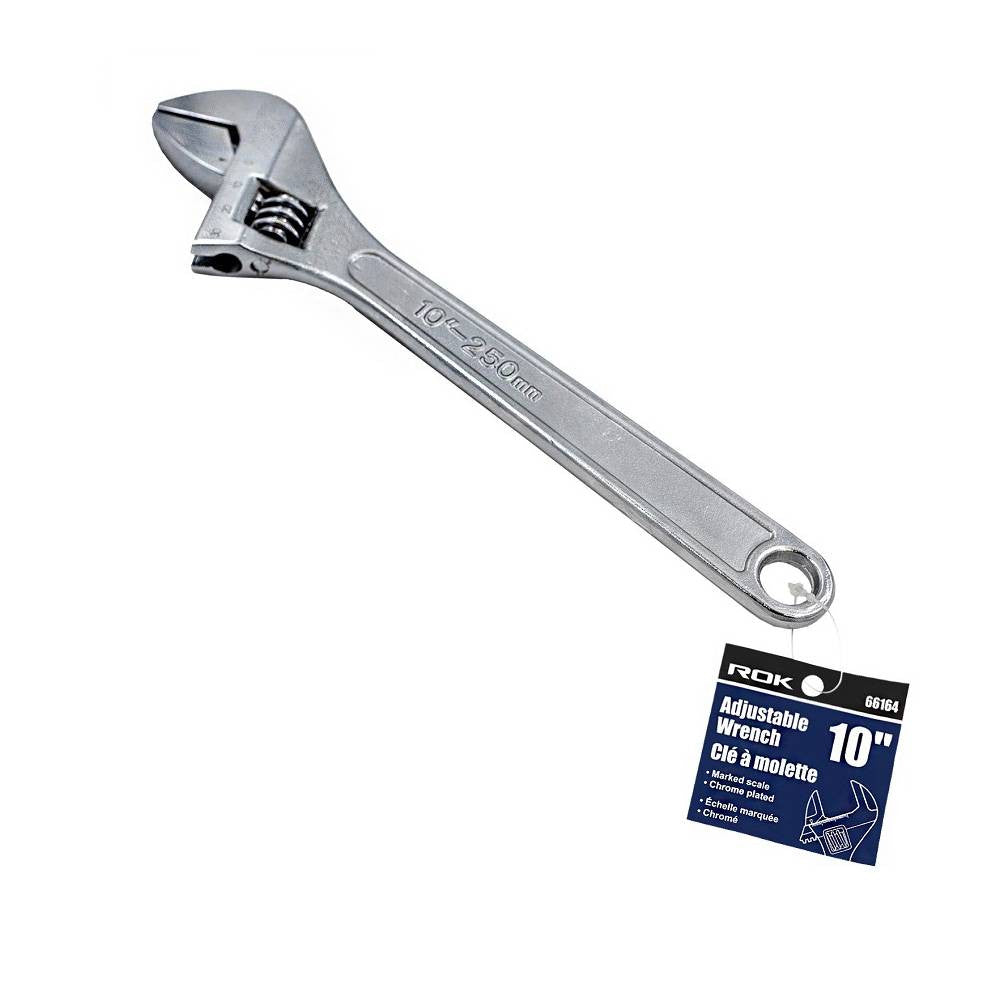 ROK 66164 10 Inch Adjustable Wrench