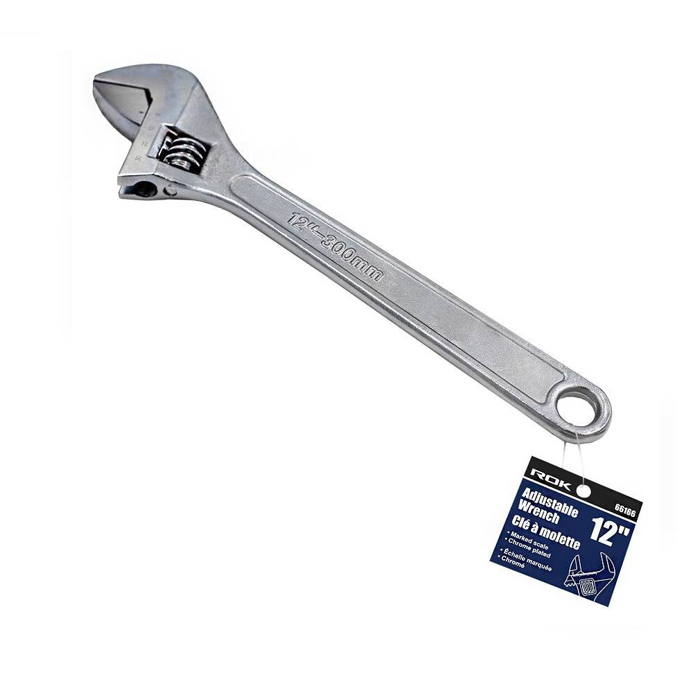 ROK 66166 12 Inch Adjustable Wrench