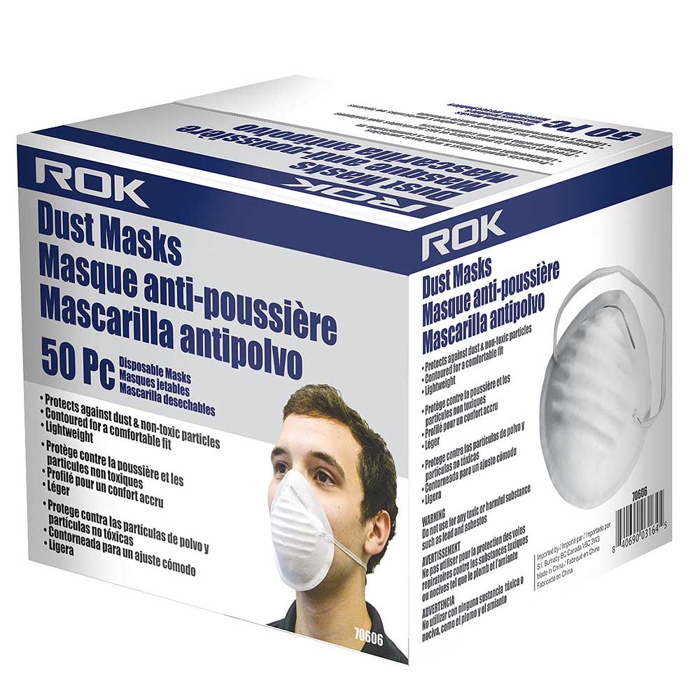 ROK Disposable Dust Mask - 50pk