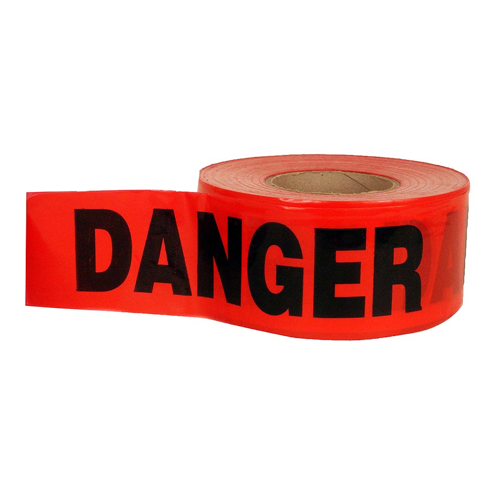 ROK 3in x 300' Danger Barricade Tape - Red