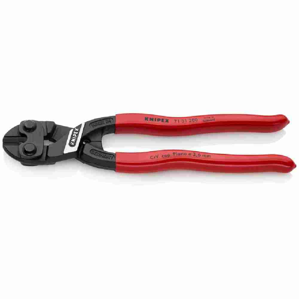 Knipex 7131200SBA 8 inch CoBolt High Leverage Compact Bolt Cutter Notched Blade