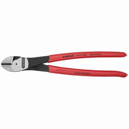 Knipex 7421250SBA 10 inch High Leverage Angled Head Diagonal Cutters