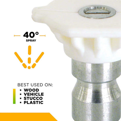 BE 035 Quick Connect Pressure Washer Nozzle Spray Tips Set - 4pk