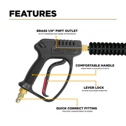 BE 36in Spray Gun and Wand Assembly with Quick-Connect Couplers