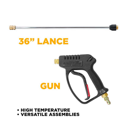 BE 36in Spray Gun and Wand Assembly with Quick-Connect Couplers