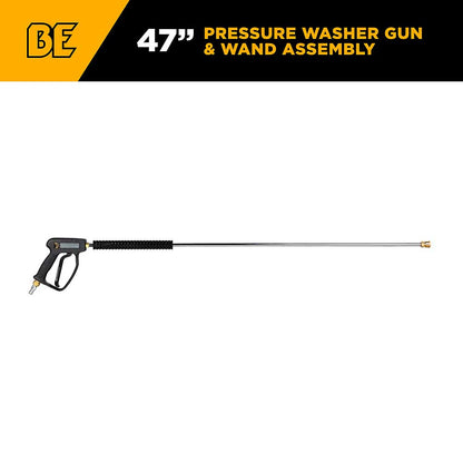 BE 47in Spray Gun and Wand Assembly with Quick-Connect Couplers