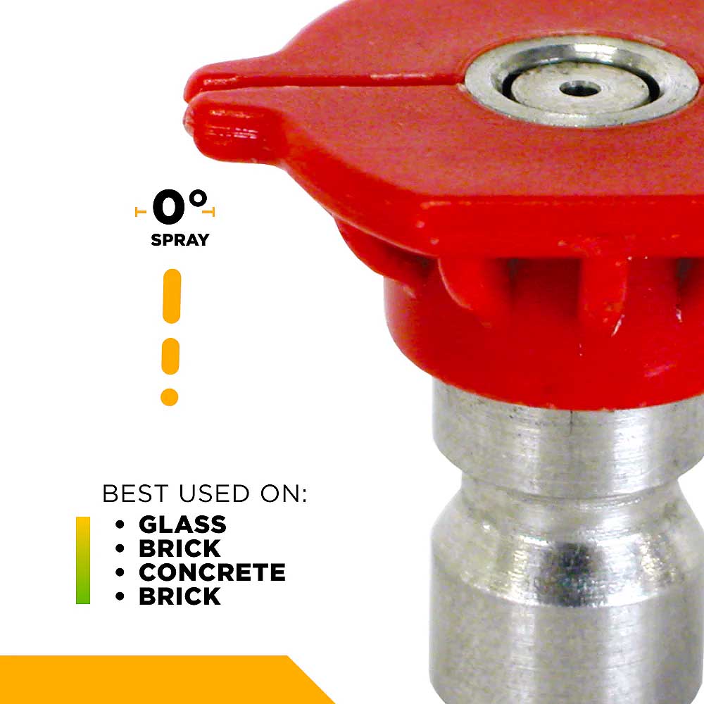 BE 035 Quick Connect Pressure Washer Nozzle Spray Tips Set - 4pk