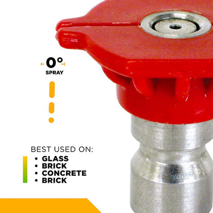 BE 035 Quick Connect Pressure Washer Nozzle Spray Tips Set - 4pk