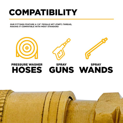 BE 1/4in FNPT Brass Quick Connect Coupler