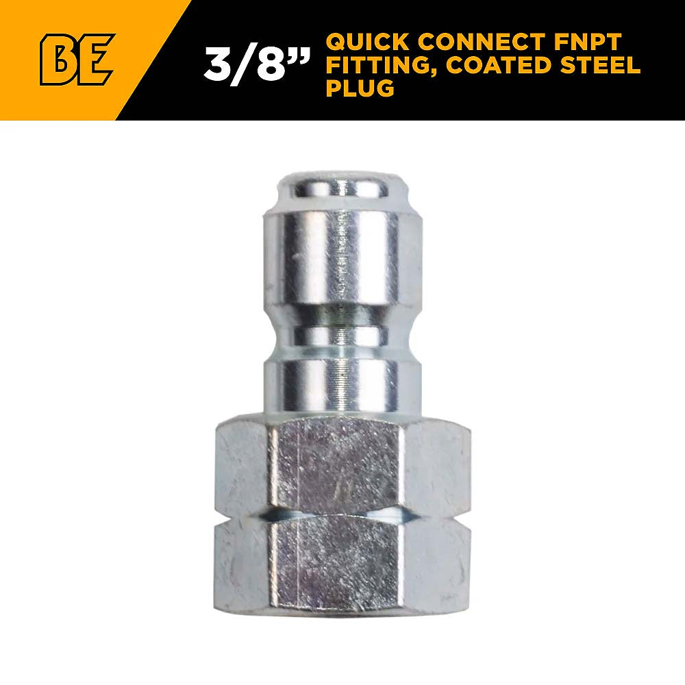 BE 3/8in FNPT Quick Connect Plug